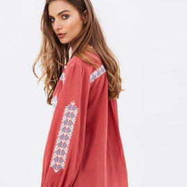 Jag Freedom Embroidered Blouse