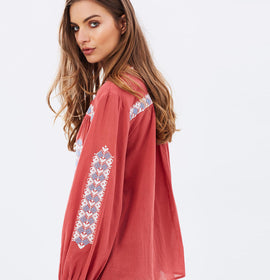 Jag Freedom Embroidered Blouse