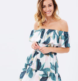 Minipink Avalon Off The Shoulder Dress